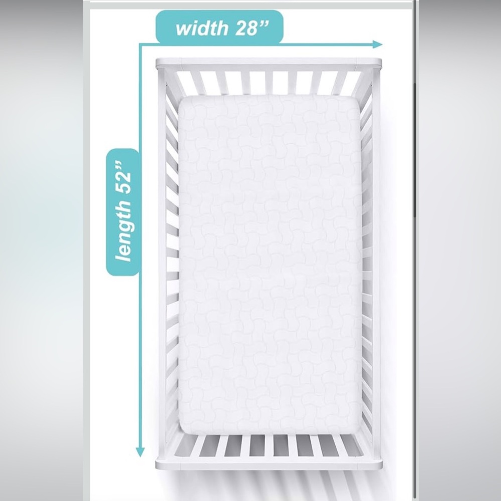 American Baby Company Waterproof Fitted Quilted crib Mattress pad and cover